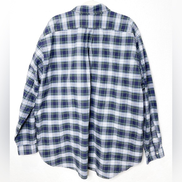 Polo Ralph Lauren Classic Fit Long Sleeve Button Front Shirt 2XB Navy Green - Picture 2 of 6